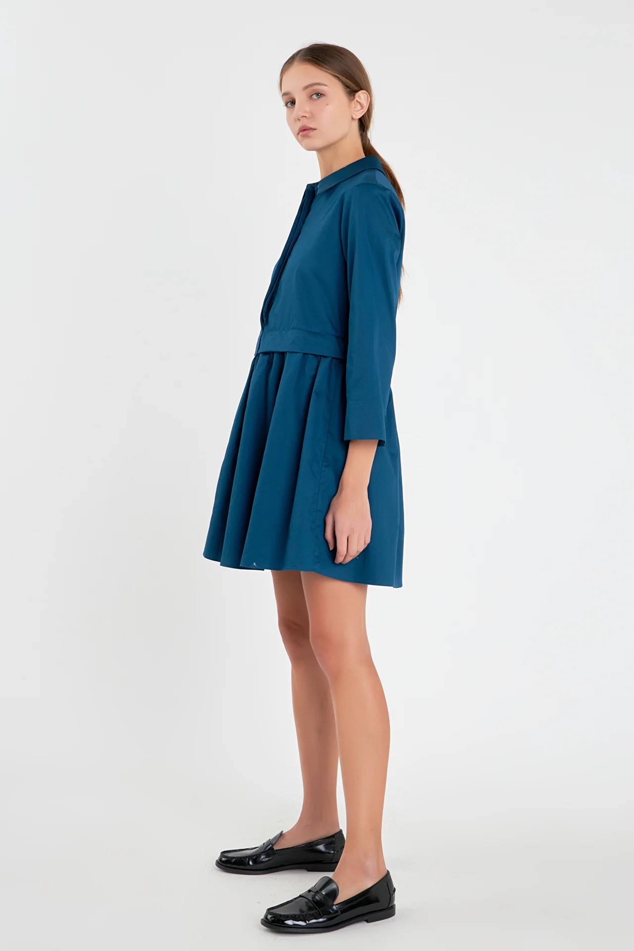 Mini Shirt Dress - Image 32