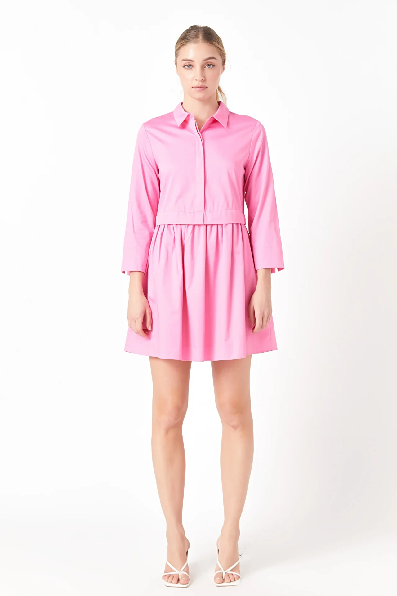 Mini Shirt Dress - Image 35