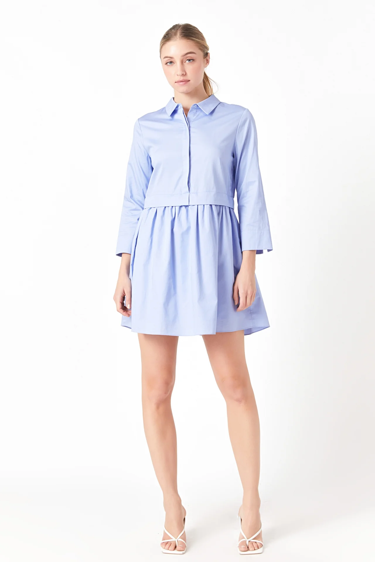 Mini Shirt Dress - Image 40