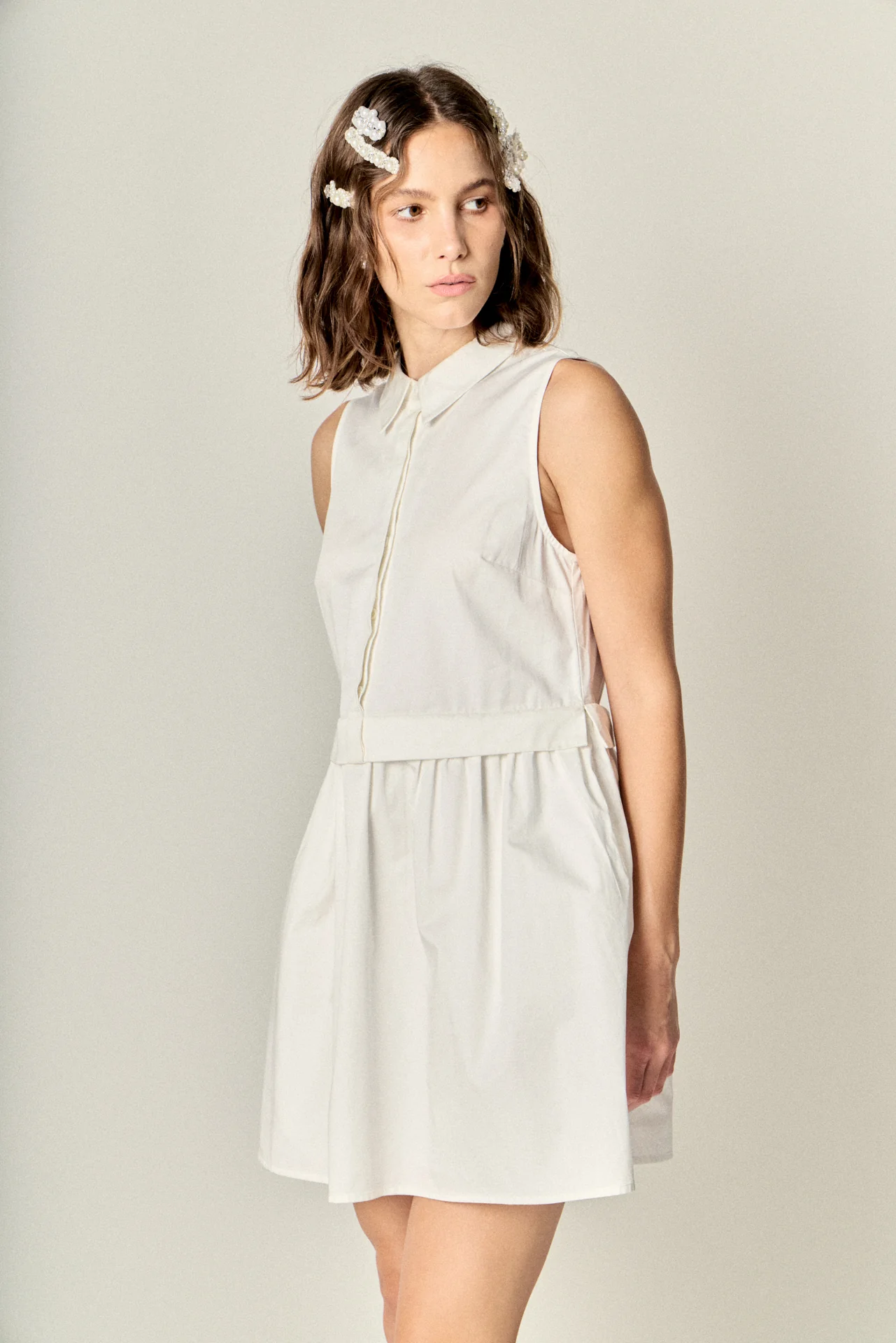 The Buttoned-Up Mini Dress - Image 5