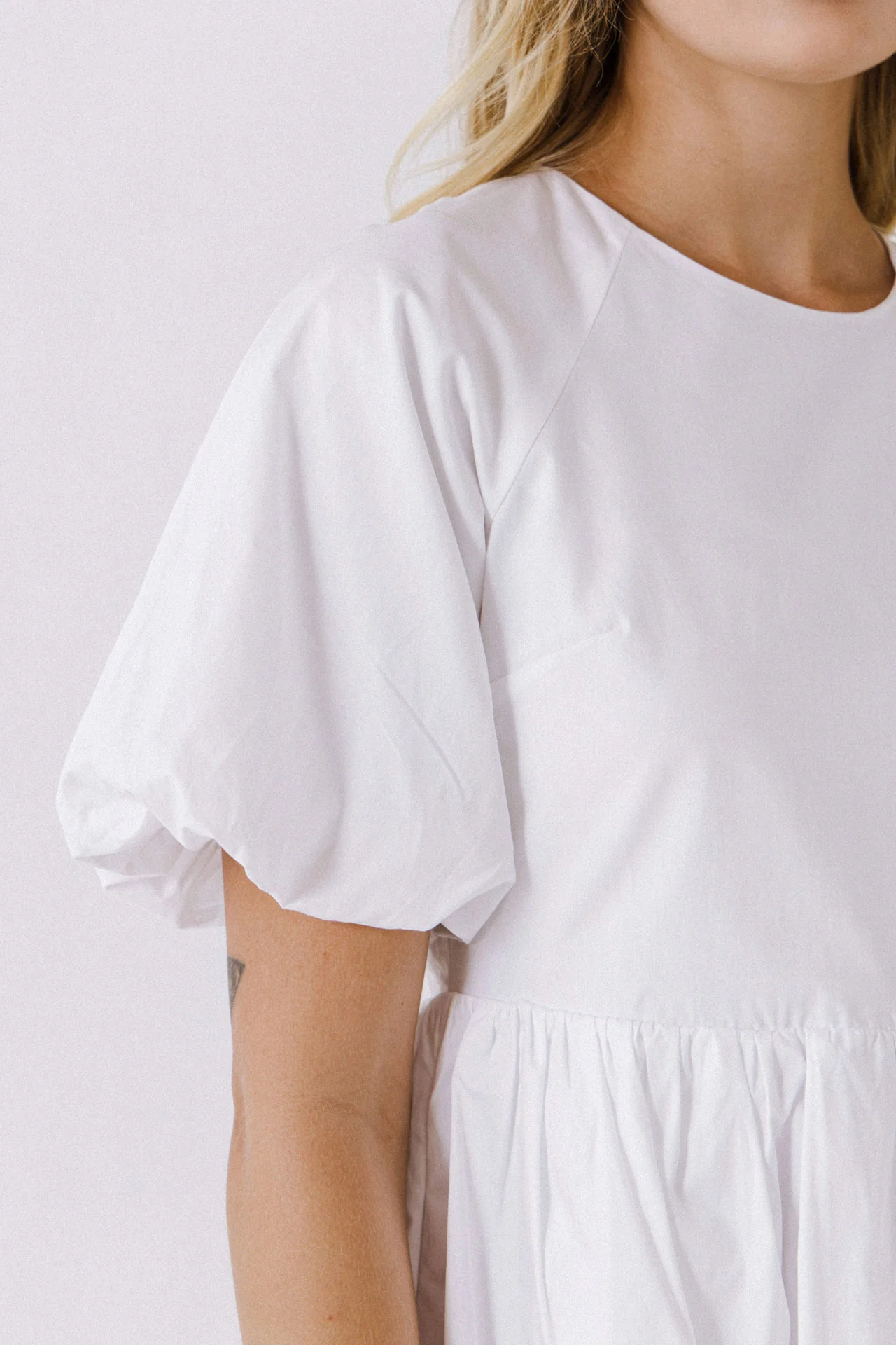 Short Balloon Sleeve Mini Dress - Image 10