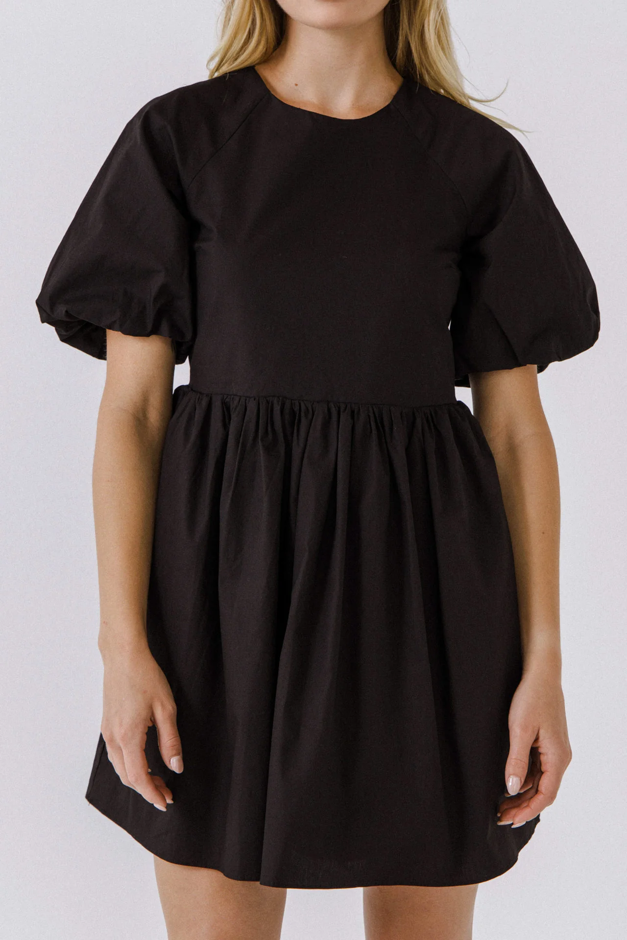 Short Balloon Sleeve Mini Dress - Image 12