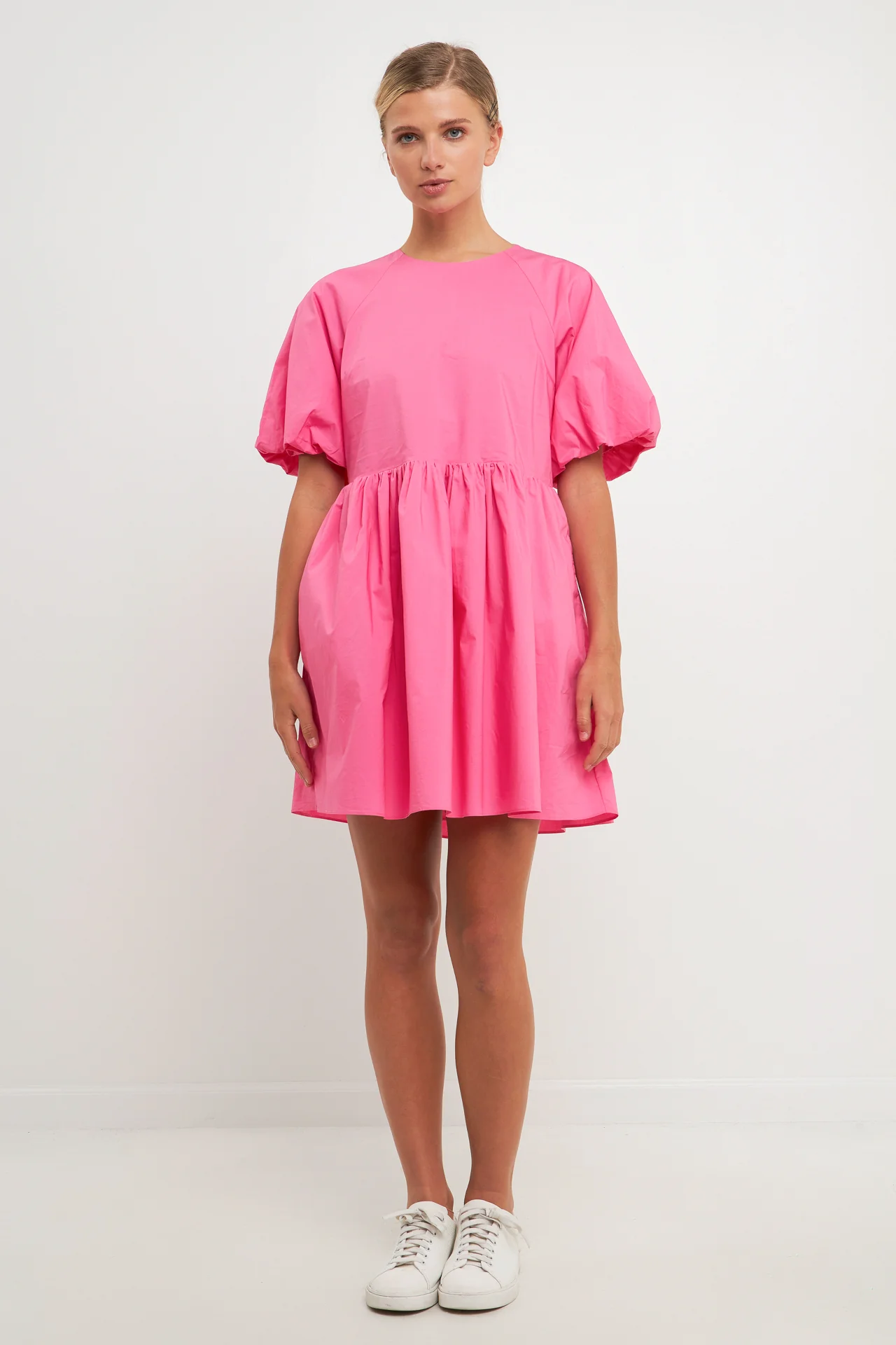 Short Balloon Sleeve Mini Dress - Image 16