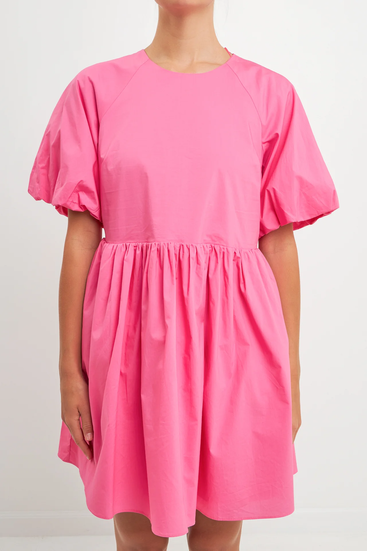 Short Balloon Sleeve Mini Dress - Image 17