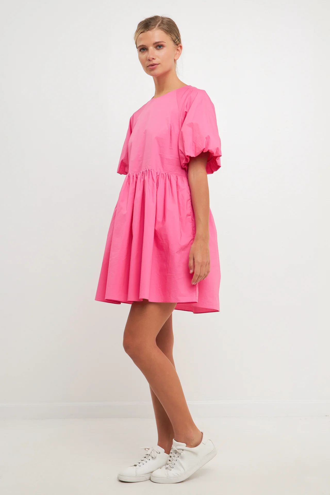 Short Balloon Sleeve Mini Dress - Image 18