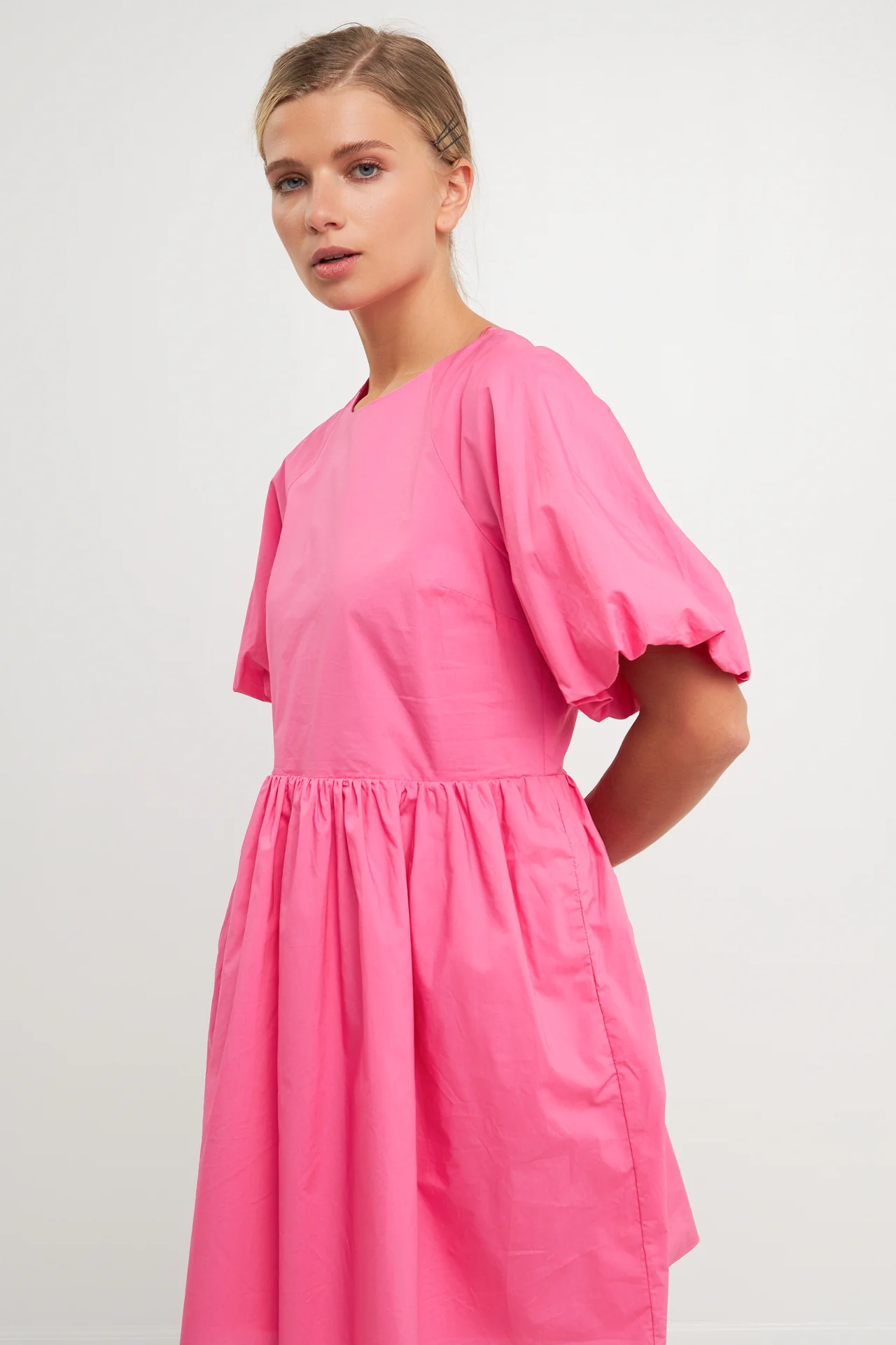 Short Balloon Sleeve Mini Dress - Image 20