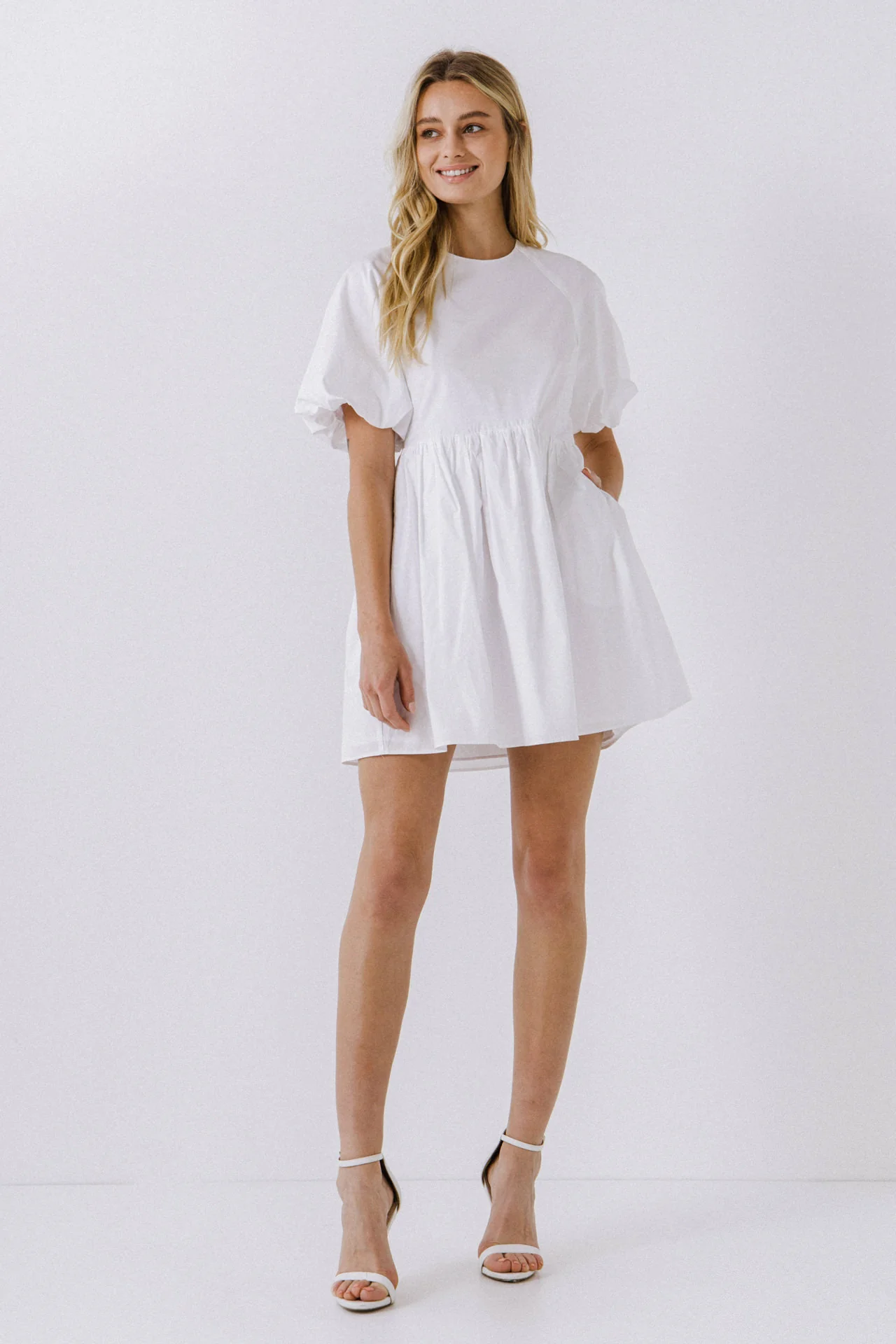 Short Balloon Sleeve Mini Dress - Image 6