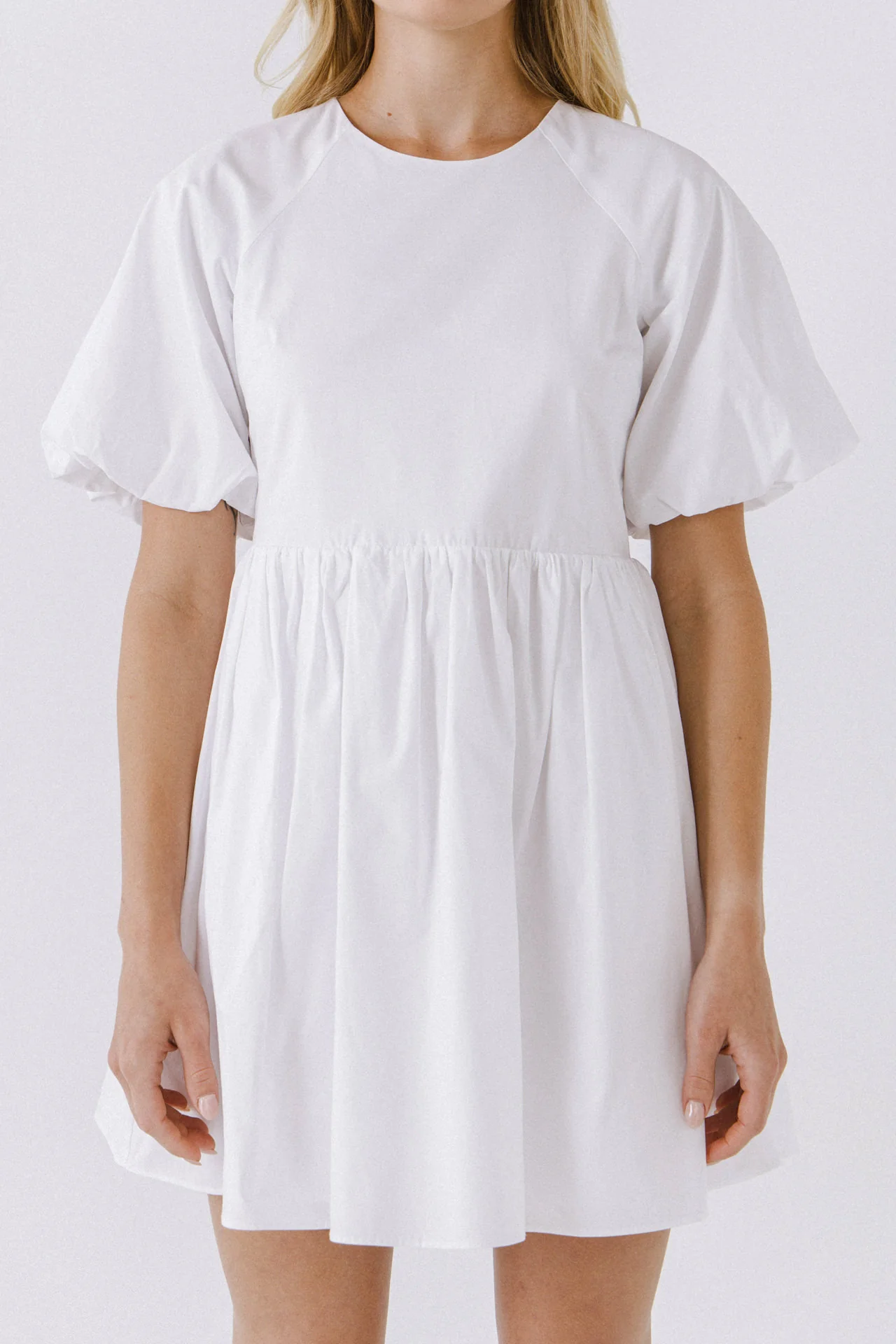 Short Balloon Sleeve Mini Dress - Image 7