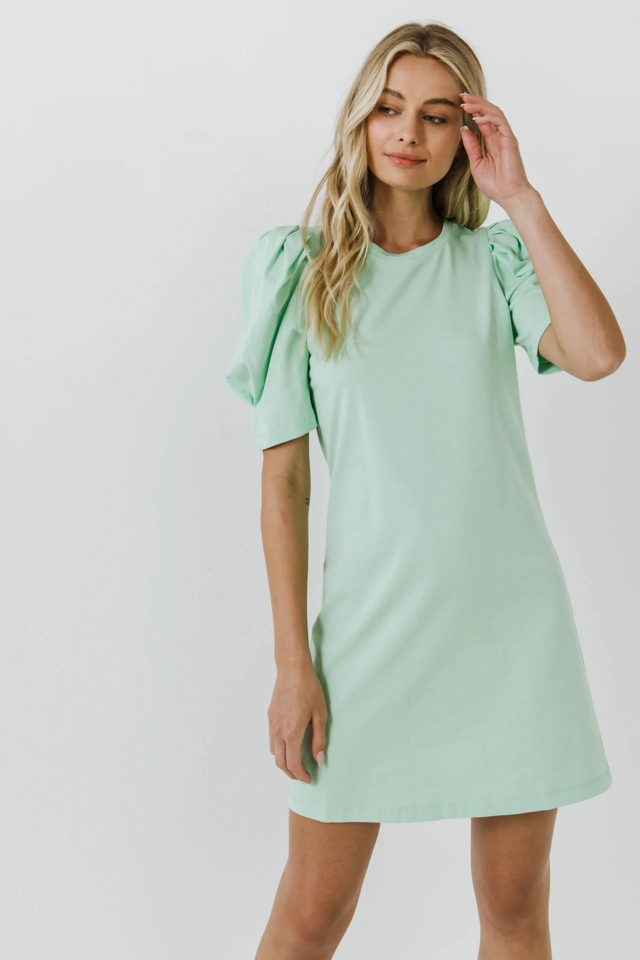 Short Puff Sleeve T Shirt Dress - Image 10
