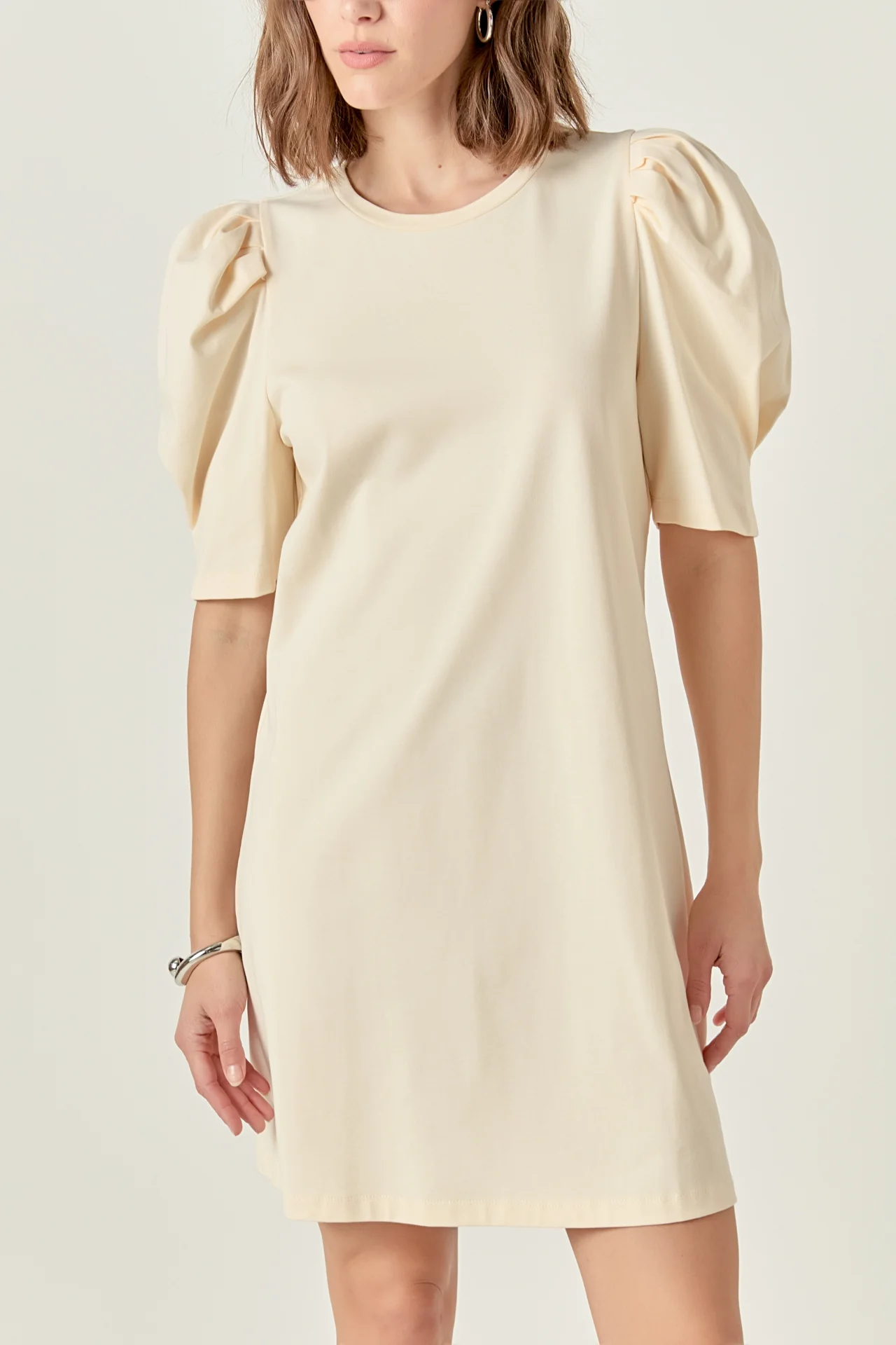 Short Puff Sleeve T Shirt Dress - Image 2