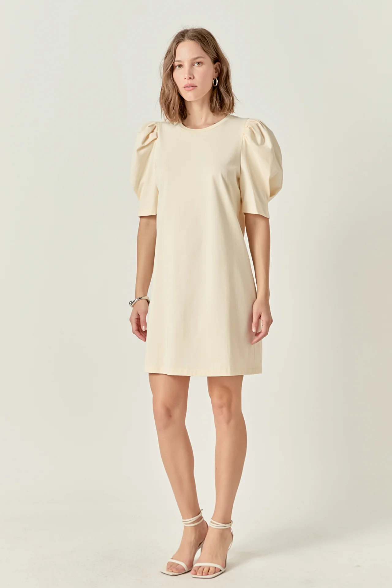 Short Puff Sleeve T Shirt Dress - Image 3