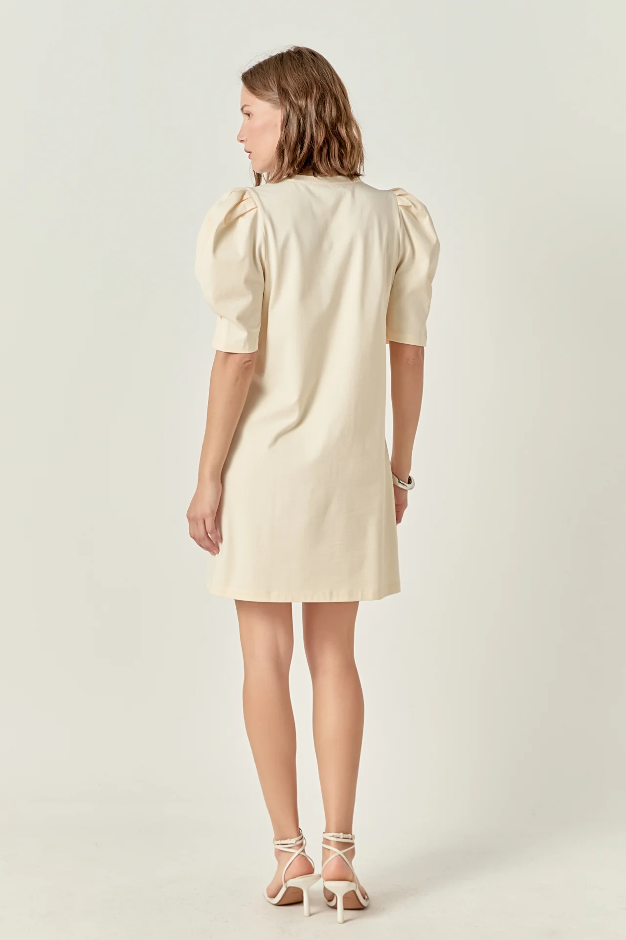 Short Puff Sleeve T Shirt Dress - Image 4