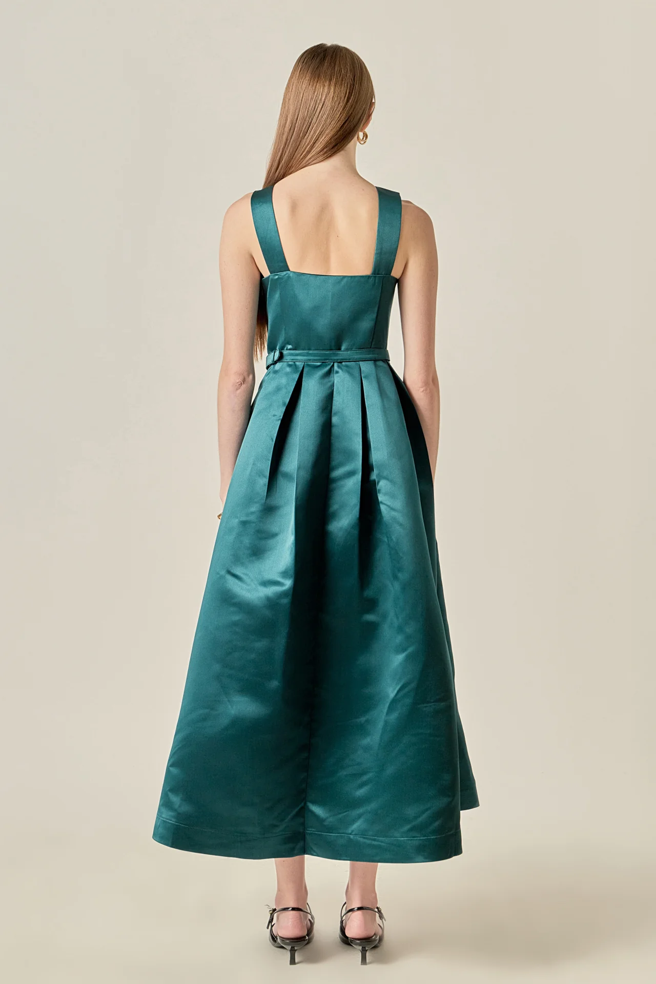 Sleeveless Flared Midi Dress - Image 10