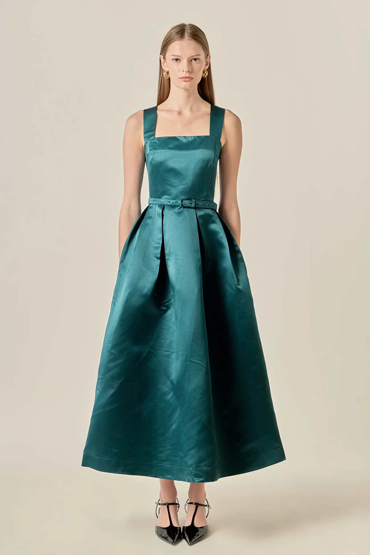 Sleeveless Flared Midi Dress - Image 7