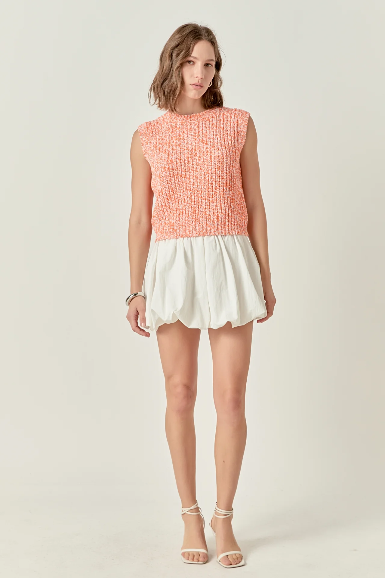 Sleeveless Ribbed Knit Sweater - Image 14