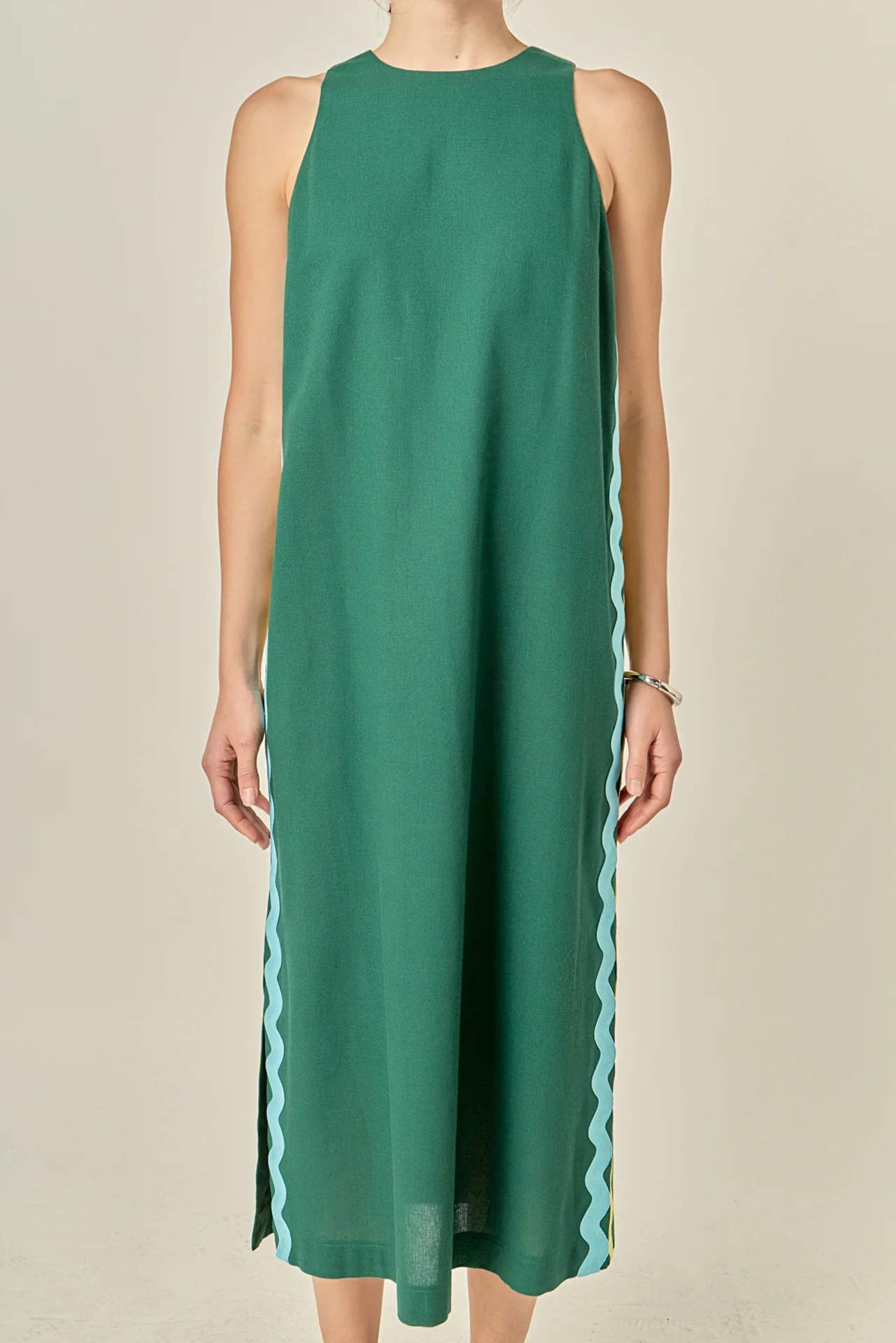 Sleeveless Ric Rac Midi Dress - Image 10