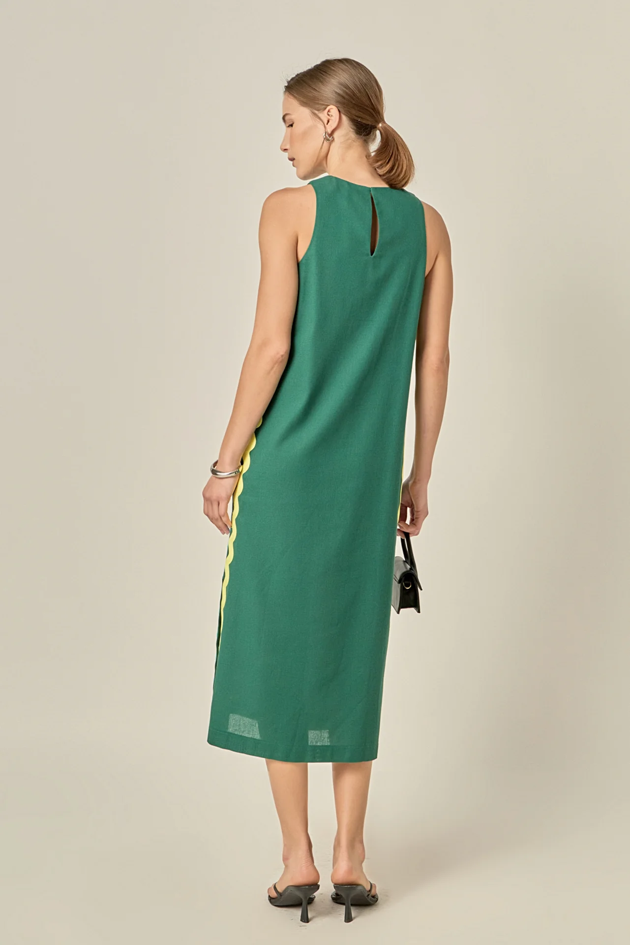 Sleeveless Ric Rac Midi Dress - Image 13