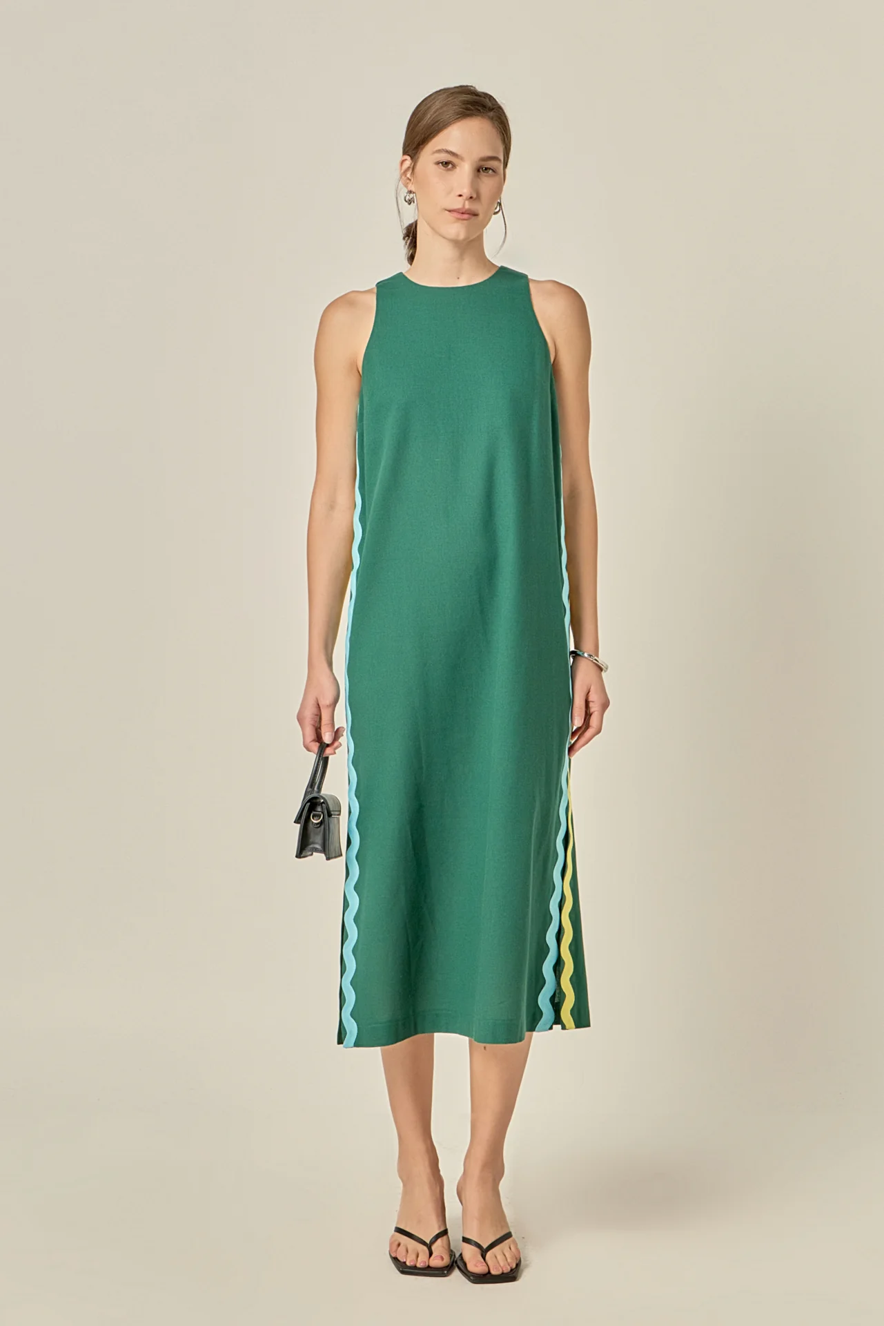 Sleeveless Ric Rac Midi Dress - Image 9