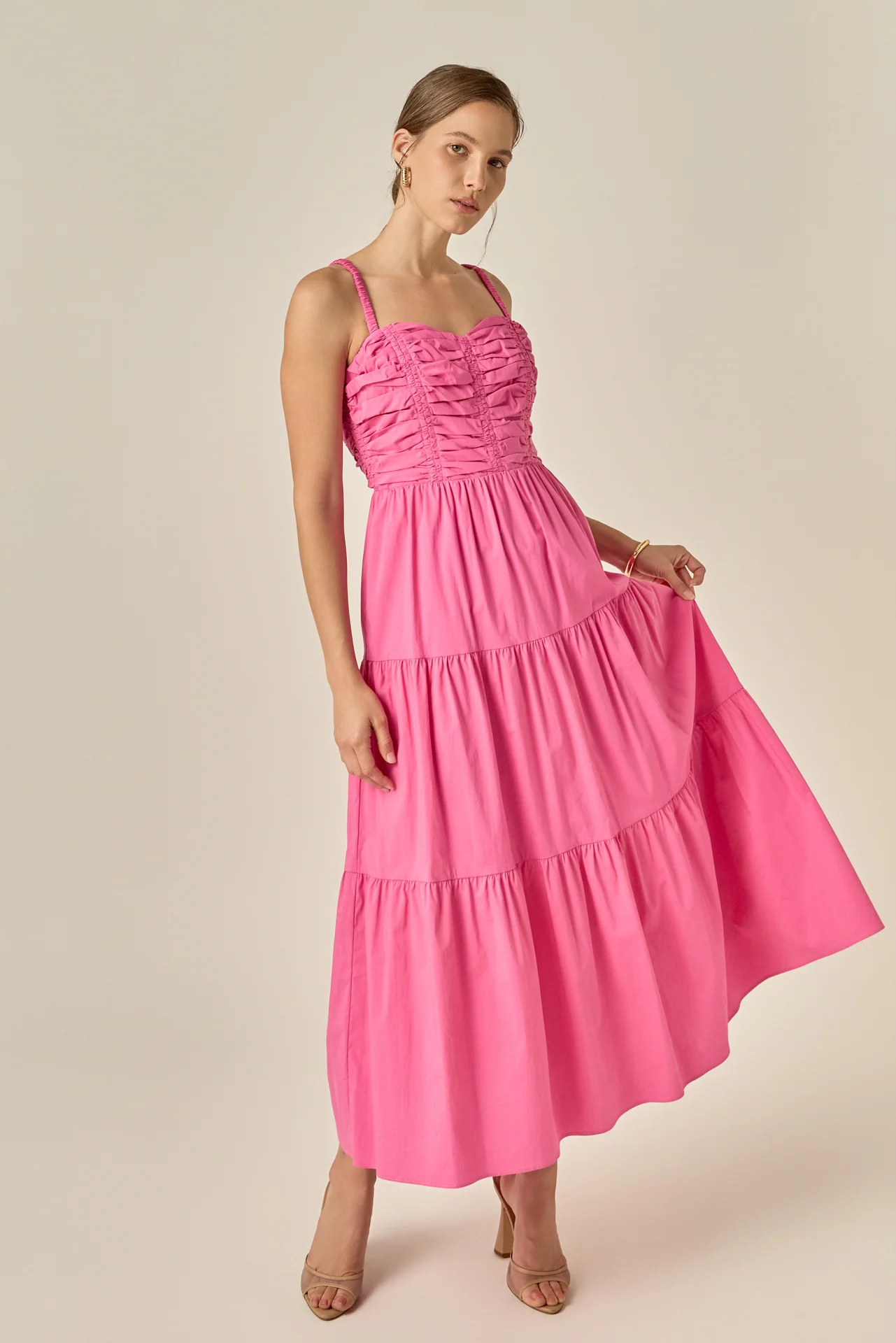 Ruched Muse Midi Dress - Image 5