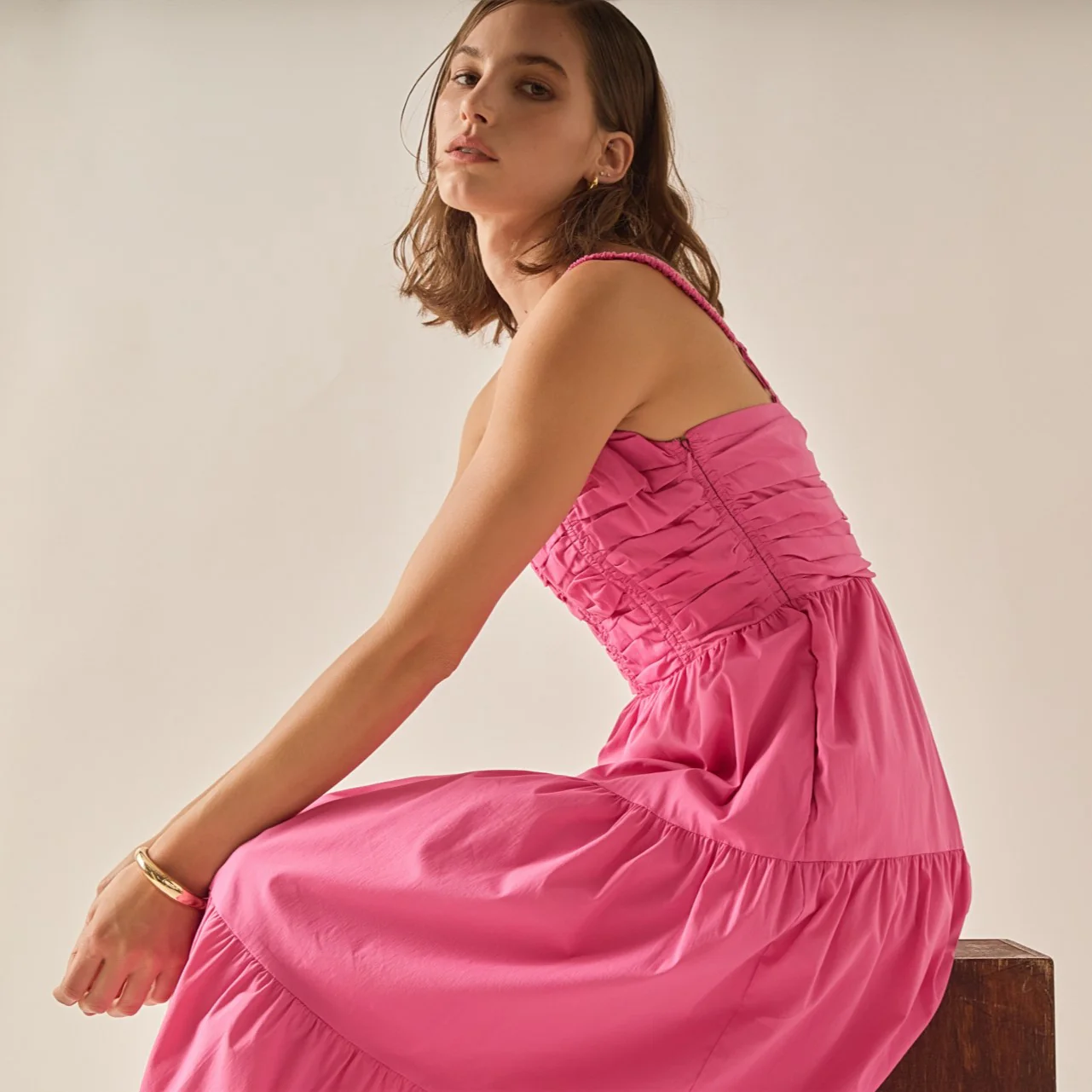 Ruched Muse Midi Dress - Image 7