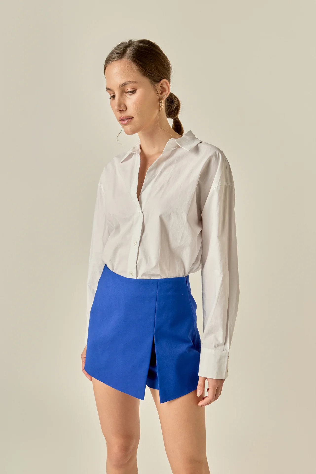 Slit Detail High-Waisted Skort - Image 12