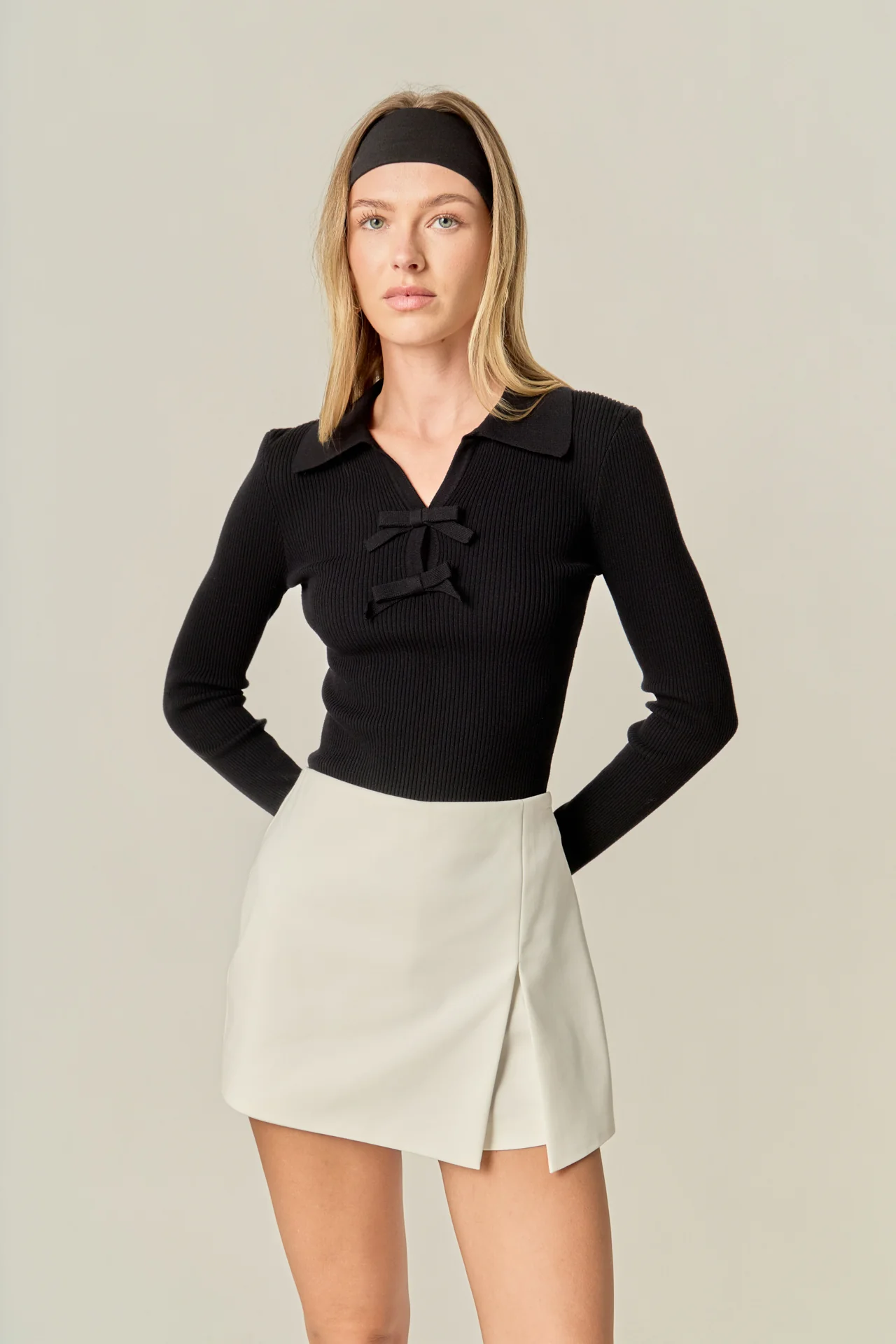Slit Detail High-Waisted Skort - Image 19