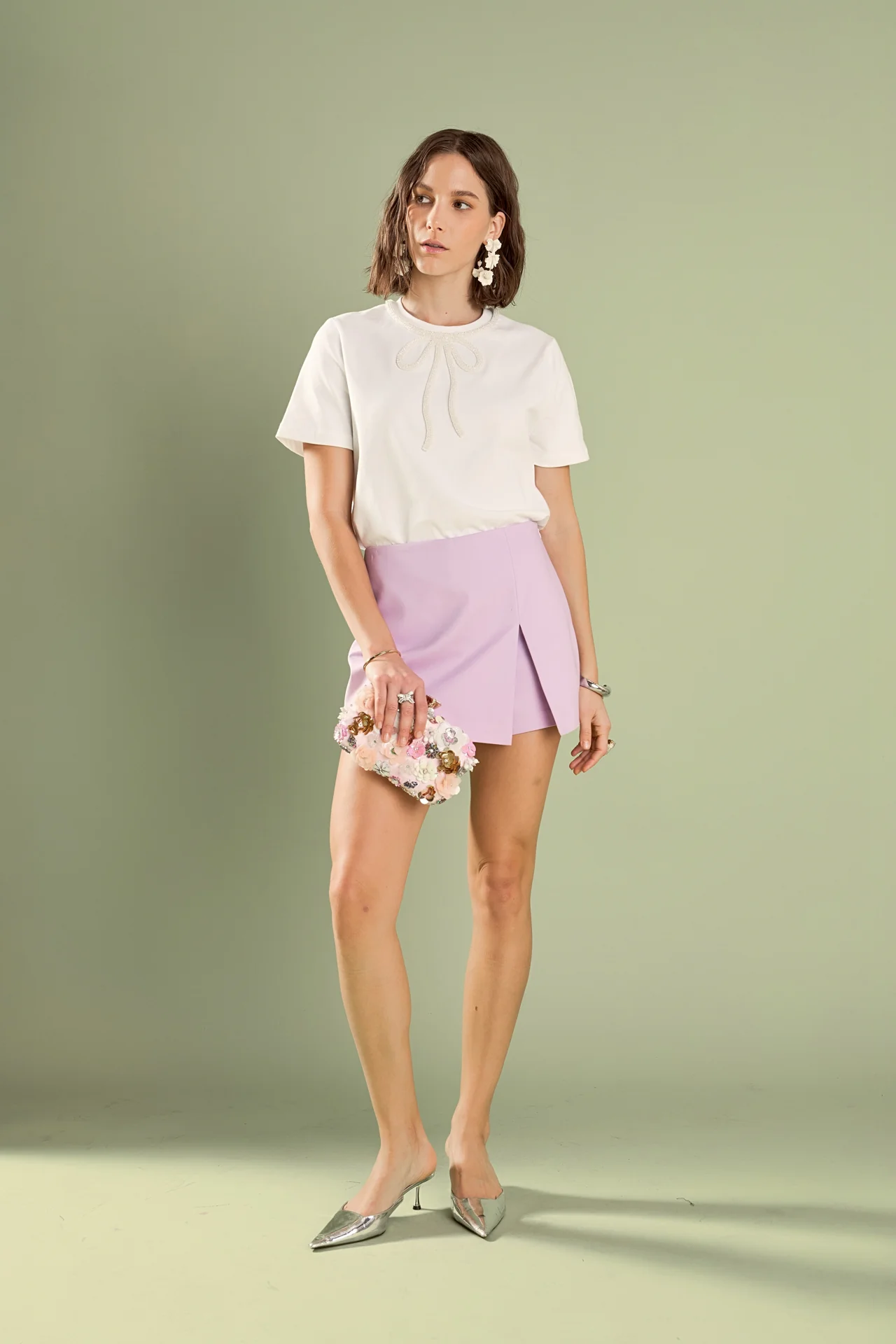 Slit Detail High-Waisted Skort - Image 21