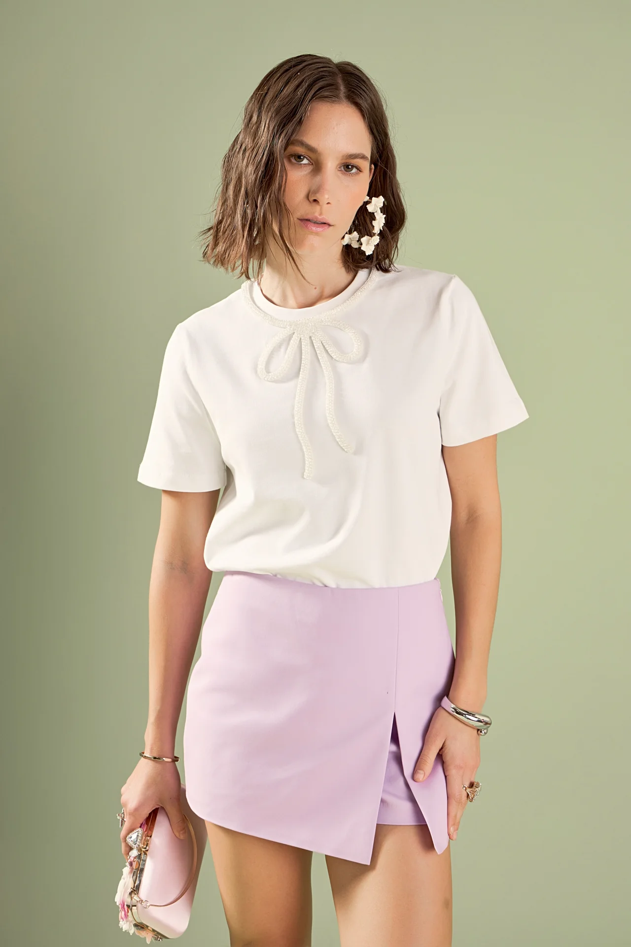 Slit Detail High-Waisted Skort - Image 26