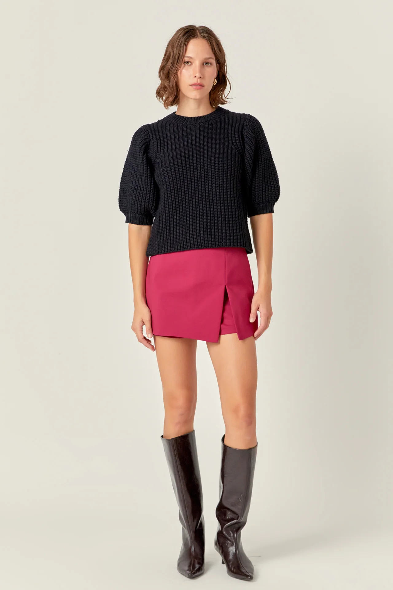 Slit Detail High-Waisted Skort - Image 27