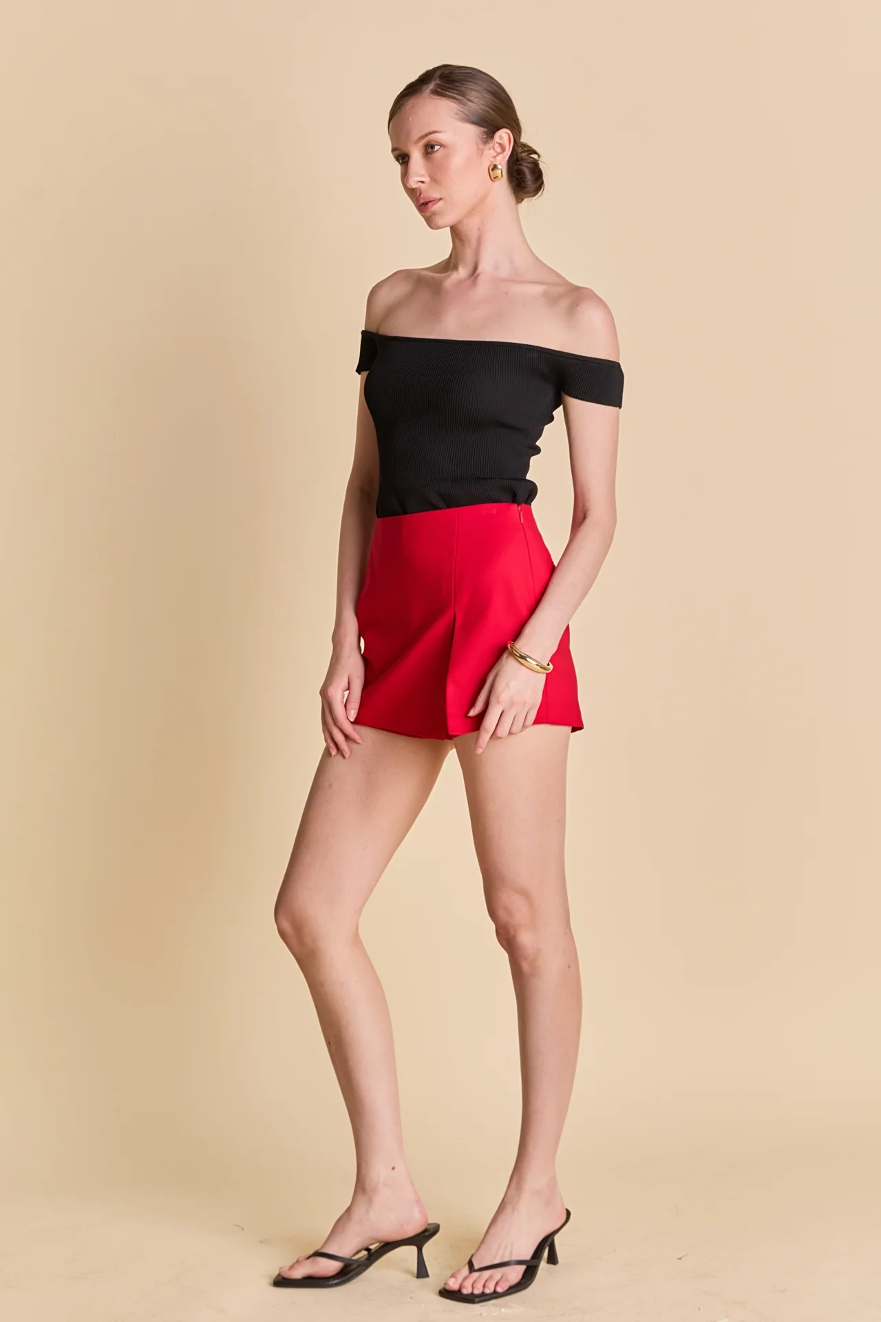 Slit Detail High-Waisted Skort - Image 34
