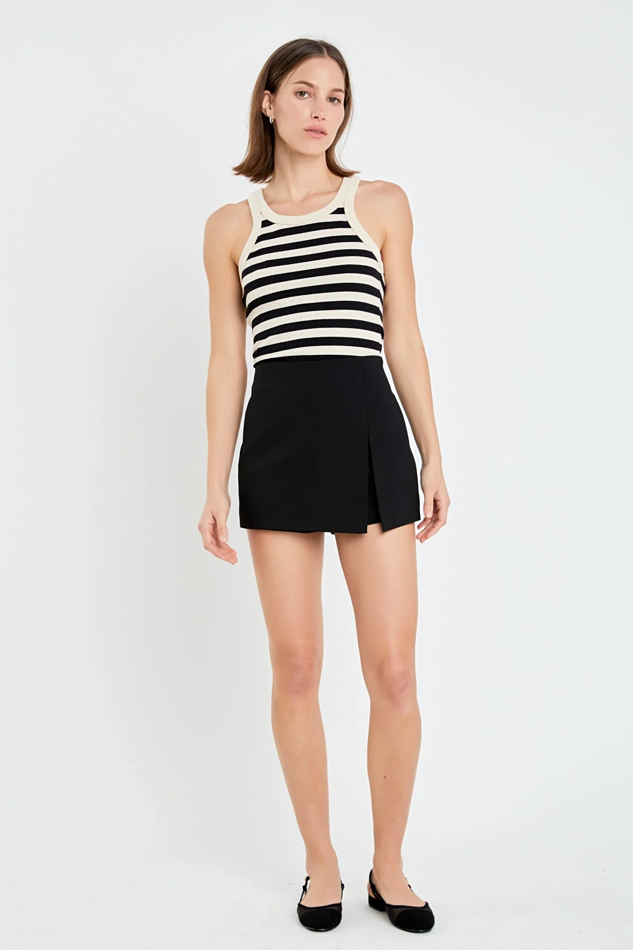 Slit Detail High-Waisted Skort - Image 37