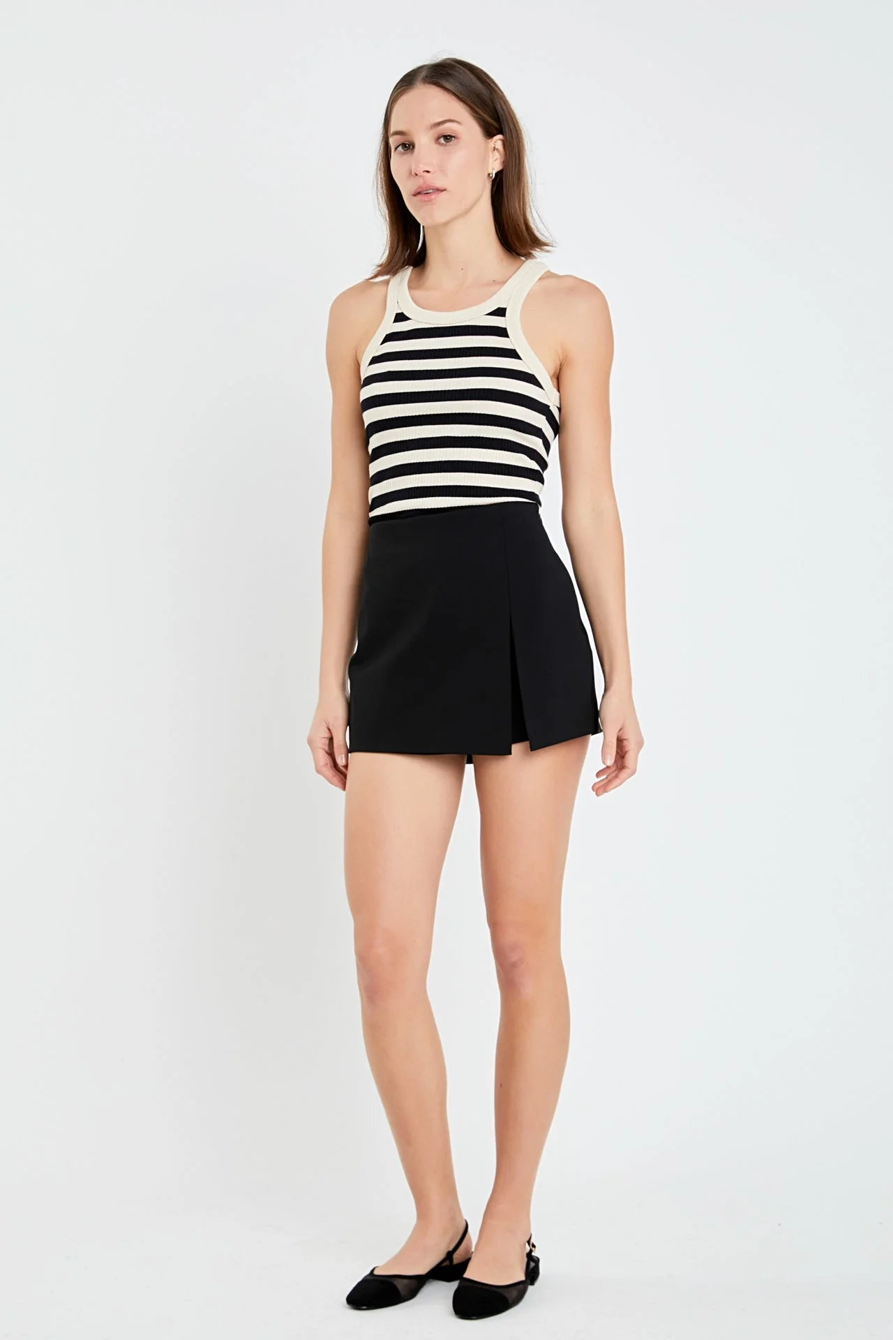 Slit Detail High-Waisted Skort - Image 39