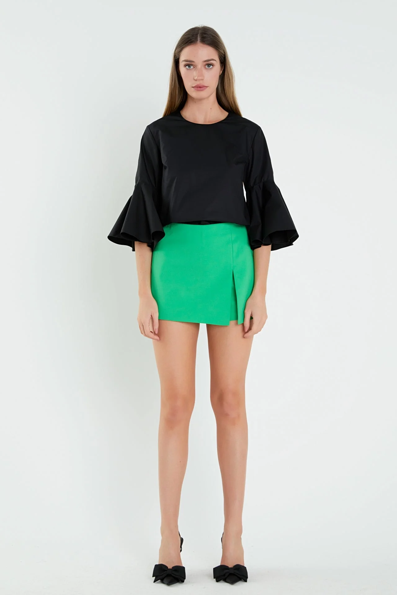 Slit Detail High-Waisted Skort - Image 52