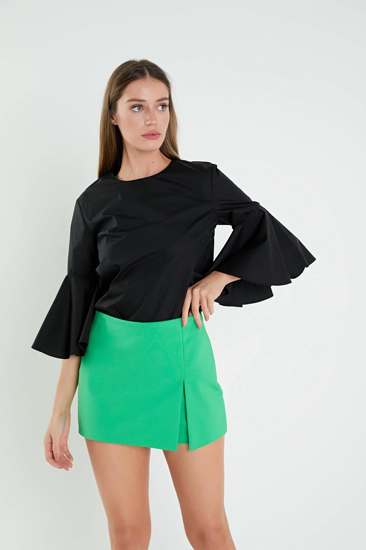Slit Detail High-Waisted Skort - Image 56