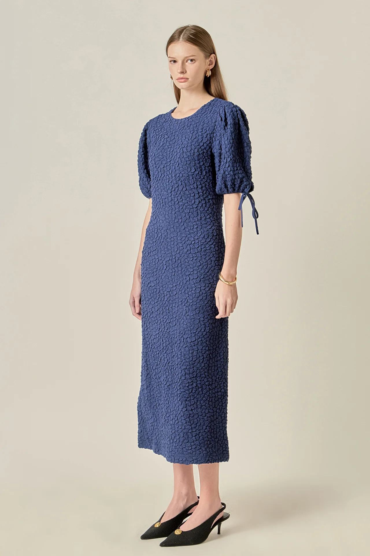 Smocked Midi Dress - Image 10