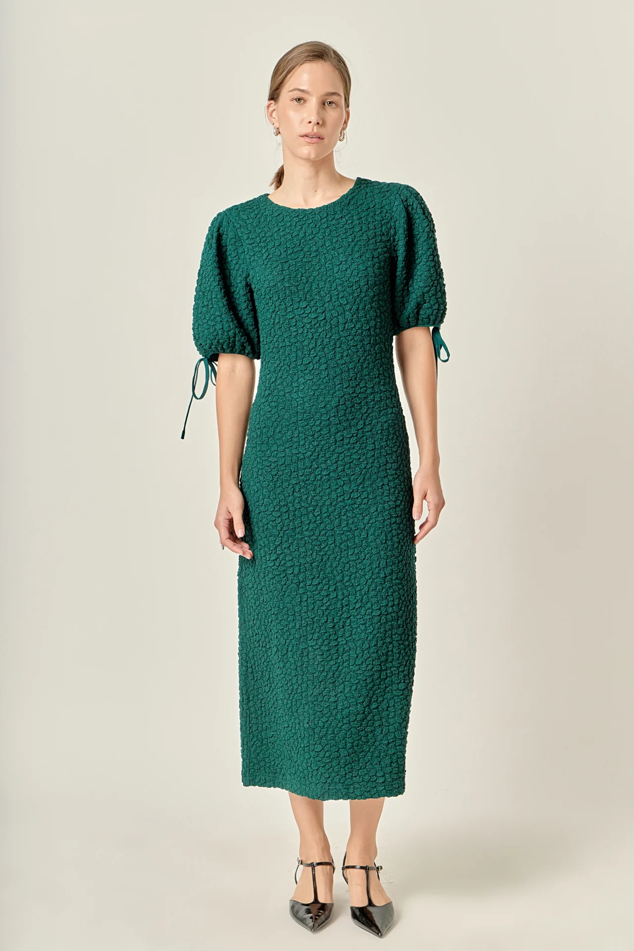 Smocked Midi Dress - Image 13