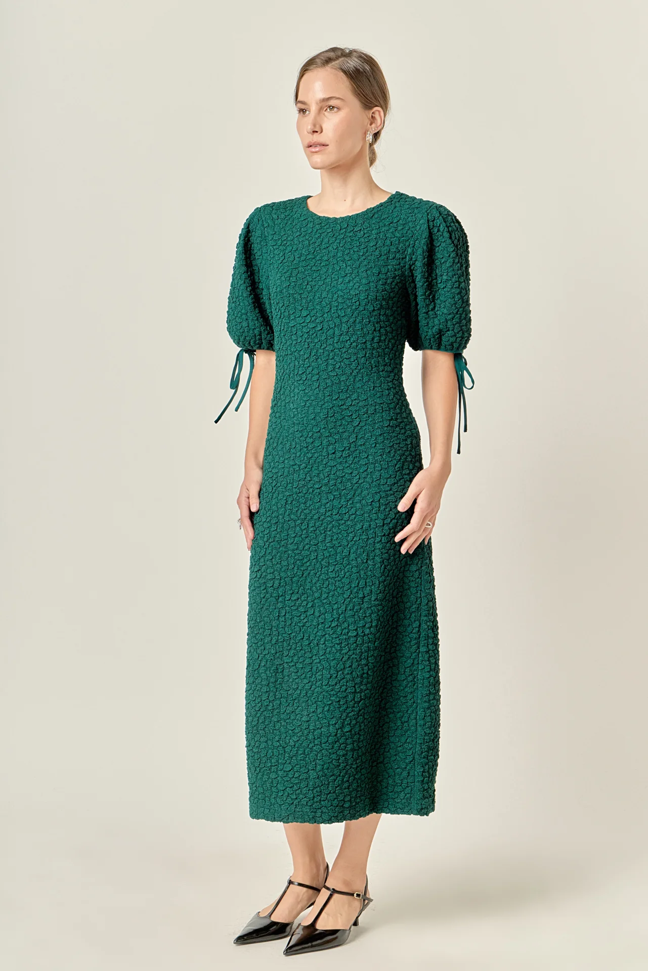 Smocked Midi Dress - Image 15
