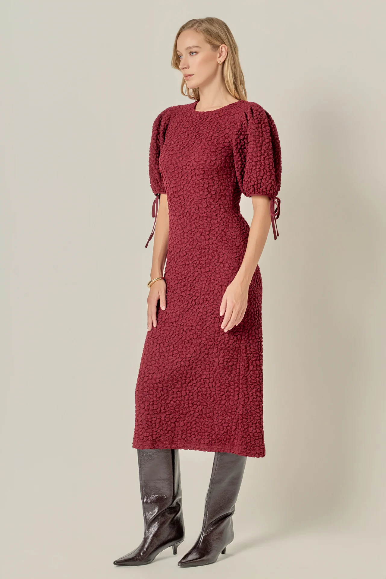 Smocked Midi Dress - Image 20