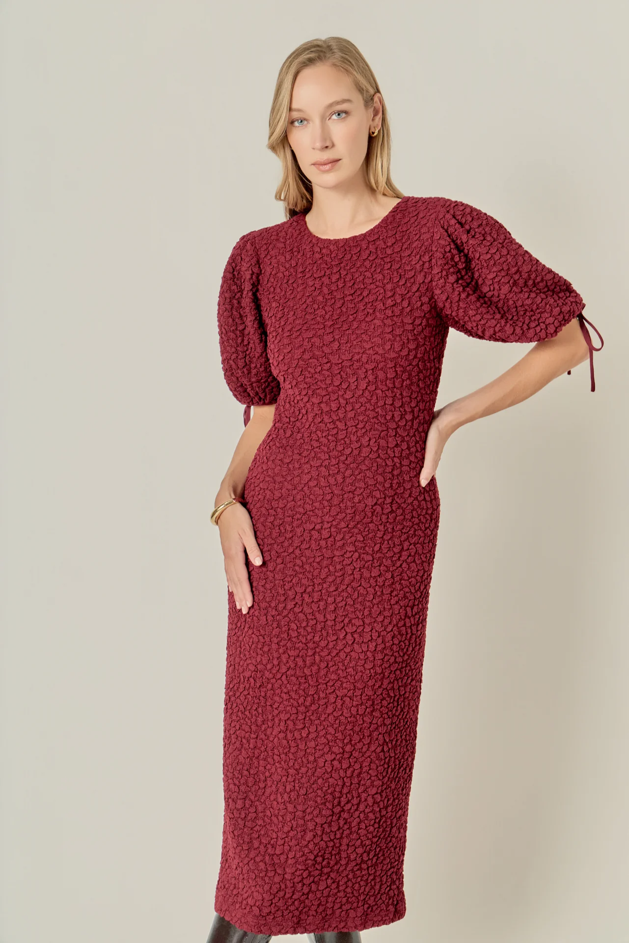 Smocked Midi Dress - Image 21