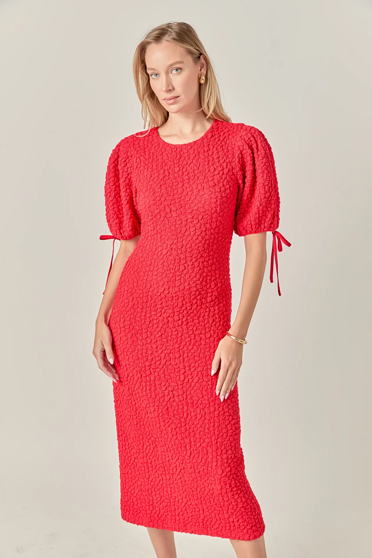 Smocked Midi Dress - Image 27