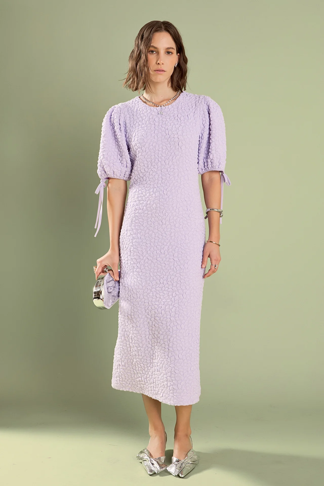 Smocked Midi Dress - Image 28