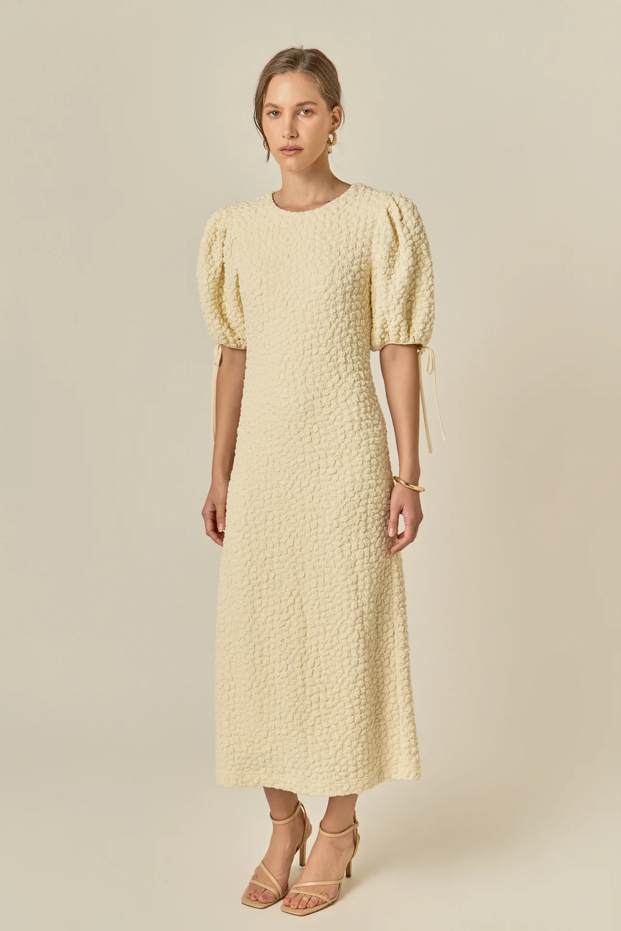Smocked Midi Dress - Image 4