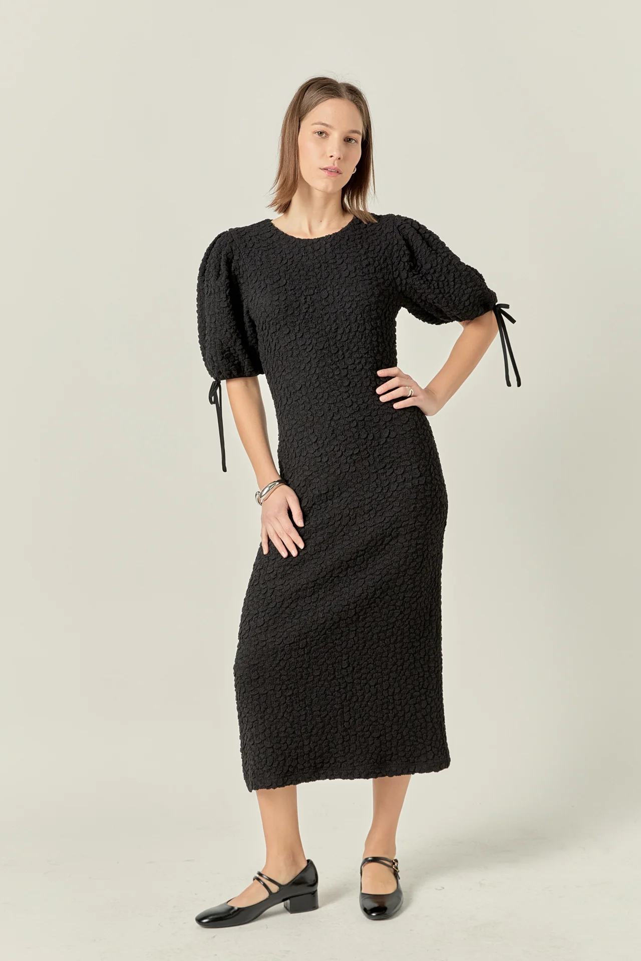Smocked Midi Dress - Image 42