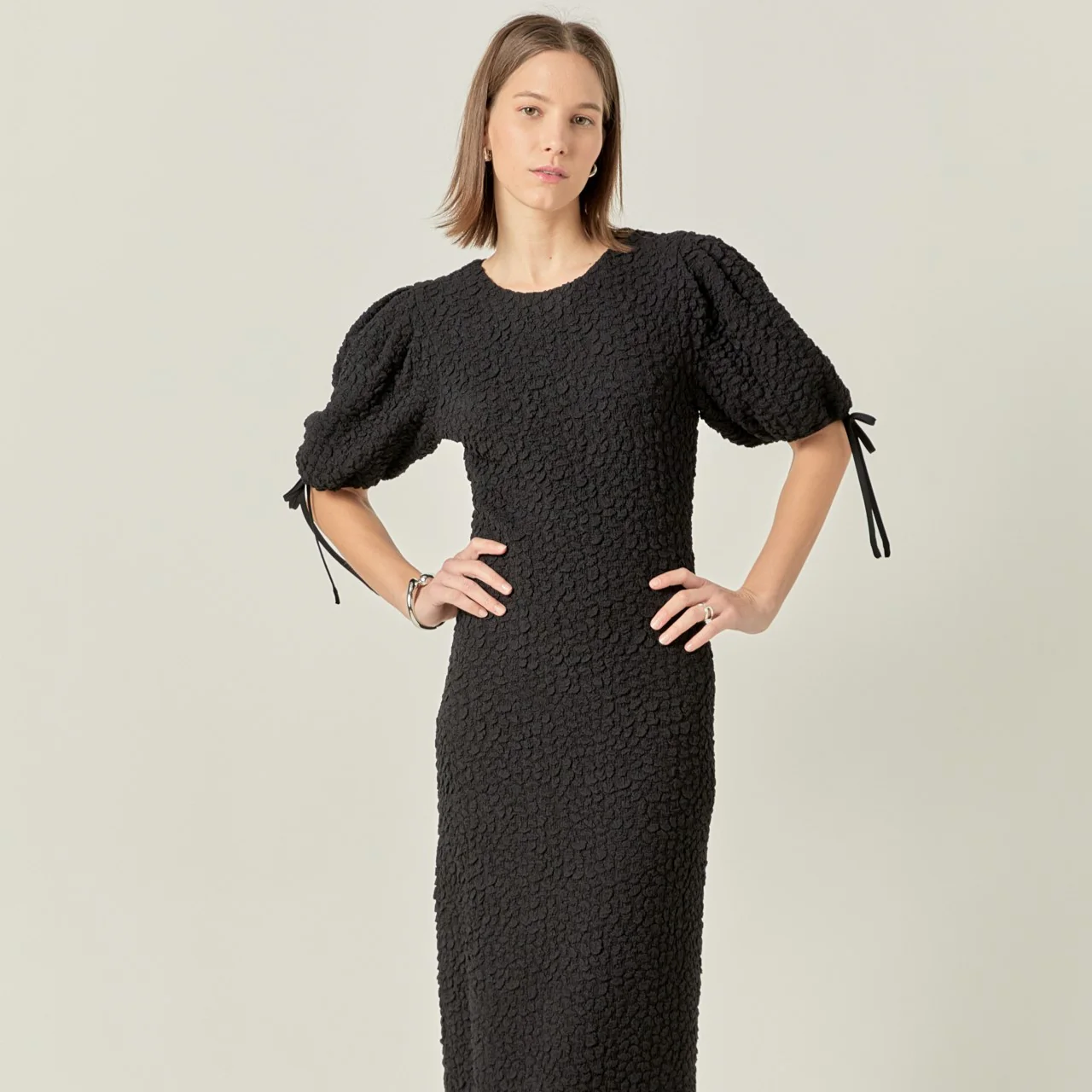 Smocked Midi Dress - Image 43