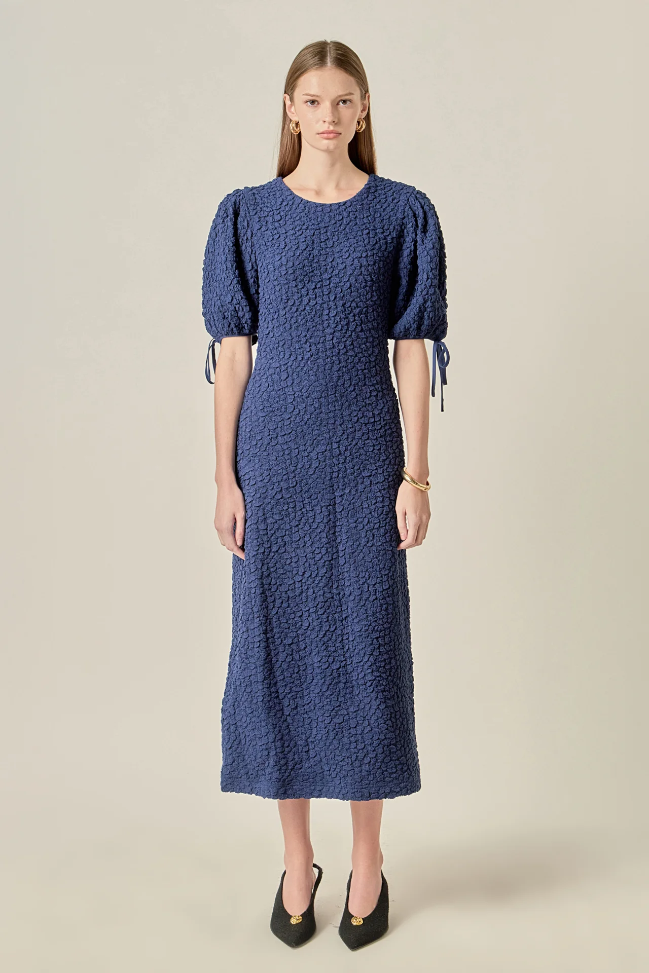 Smocked Midi Dress - Image 8