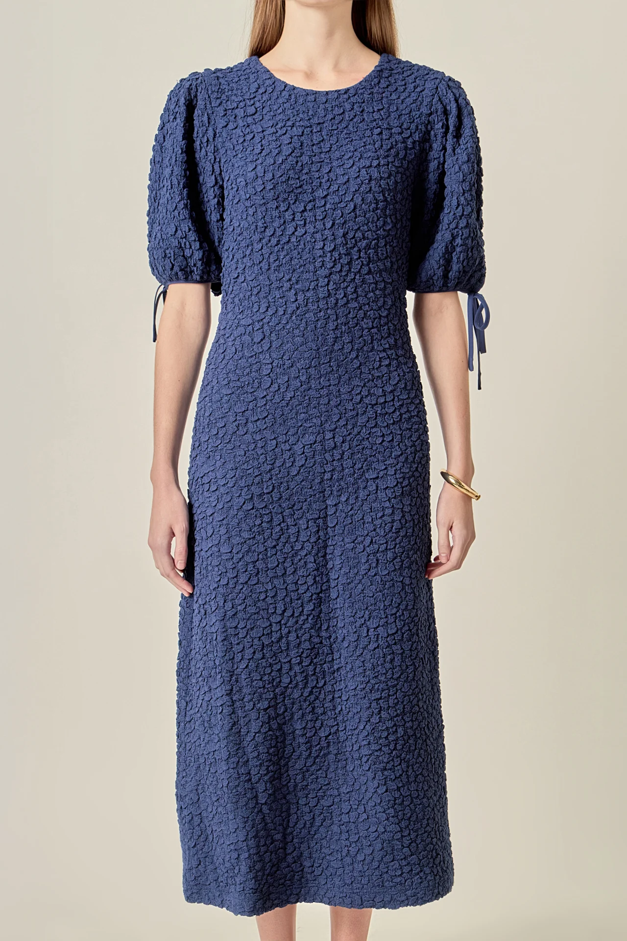 Smocked Midi Dress - Image 9