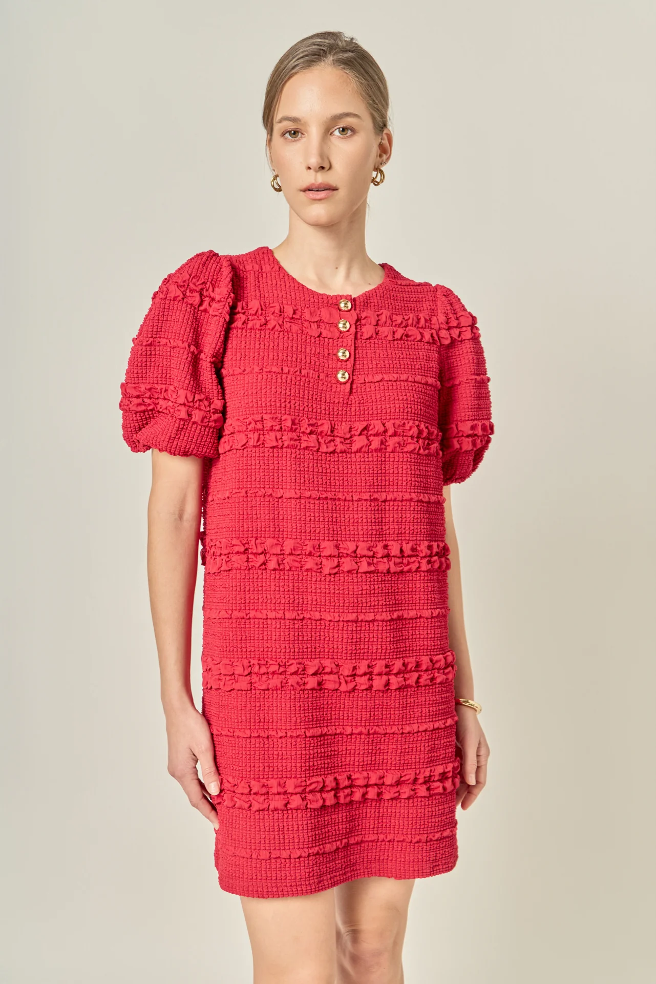 Smocked Mini Dress - Image 12