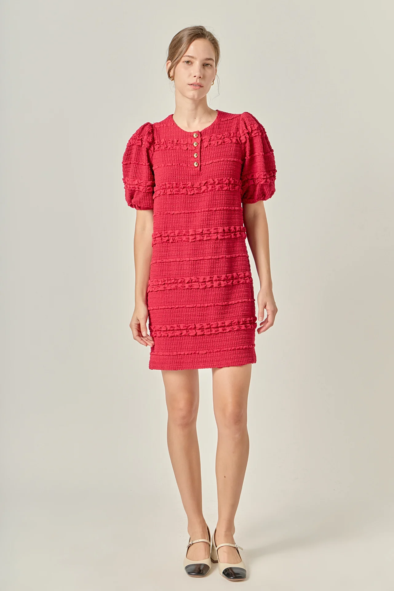 Smocked Mini Dress - Image 13