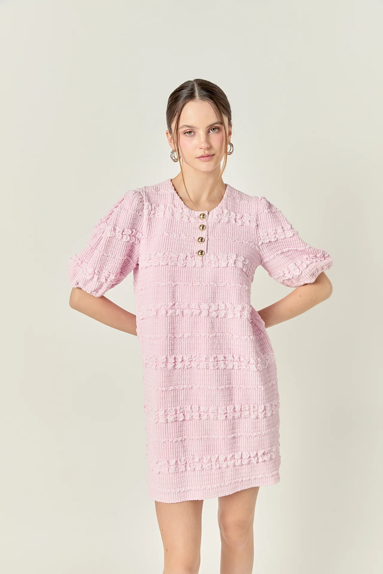 Smocked Mini Dress - Image 17