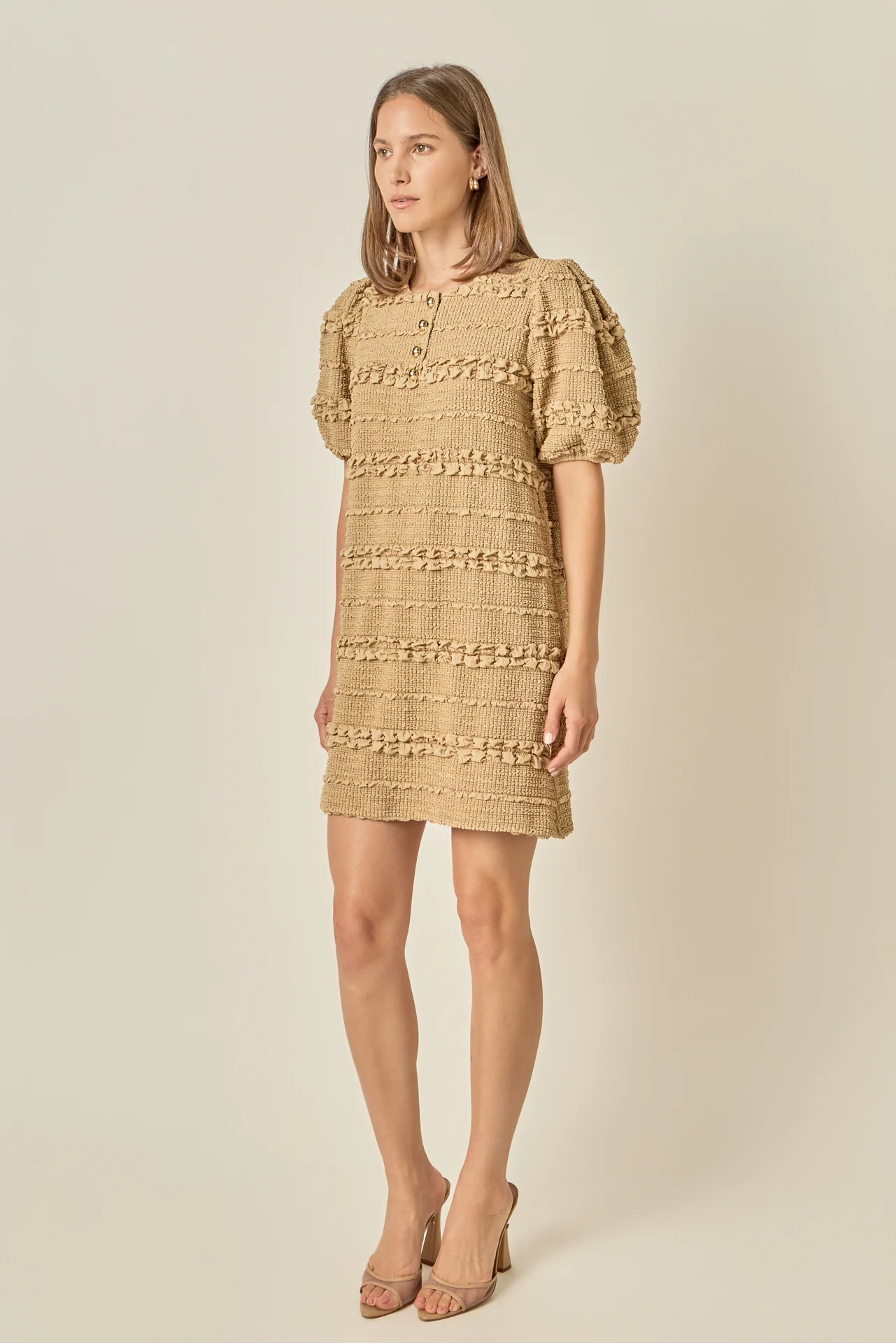 Smocked Mini Dress - Image 3